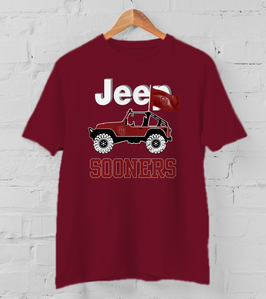 Jeep Sooners Ou Flag T-Shirt