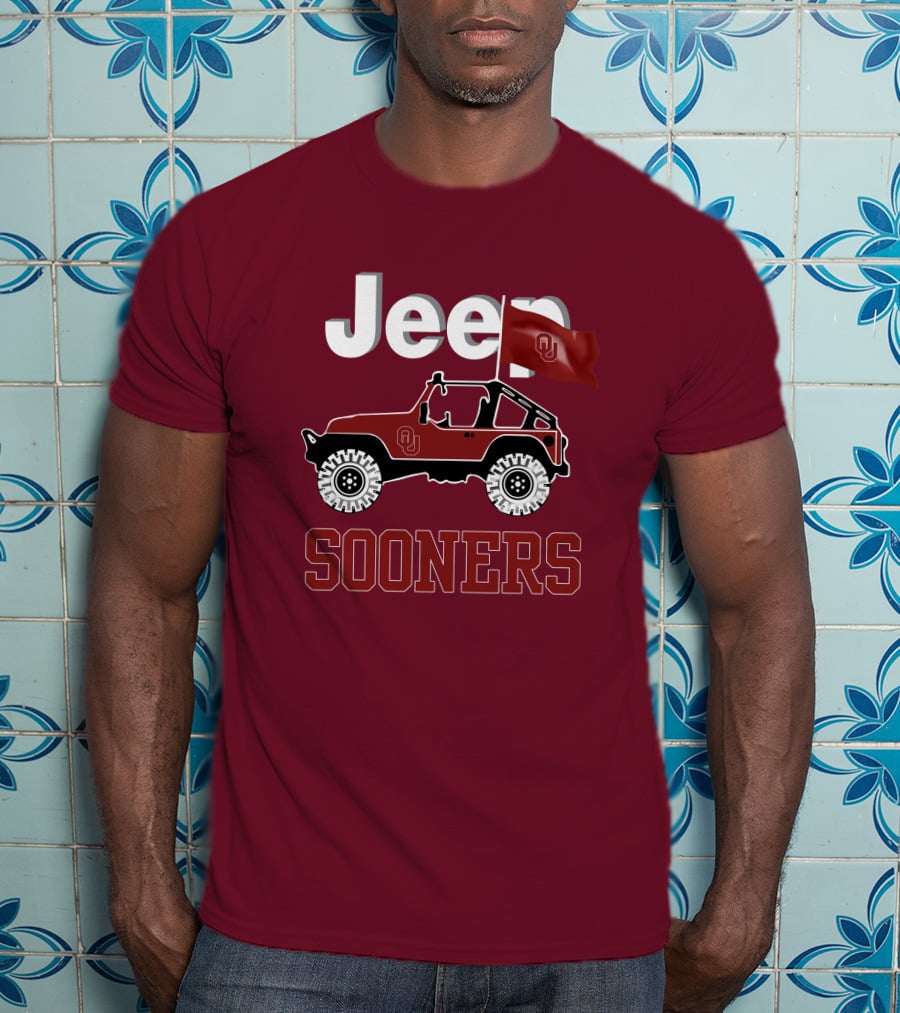 Jeep Sooners Ou Flag T-Shirt