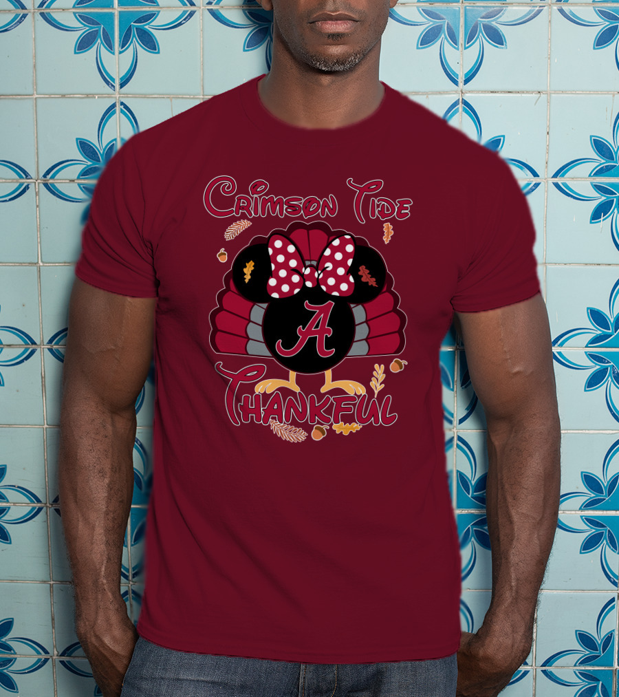 Crimson Tide Thankful Turkey Minnie A T-Shirt