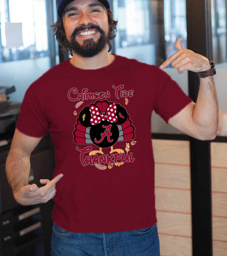 Crimson Tide Thankful Turkey Minnie A T-Shirt