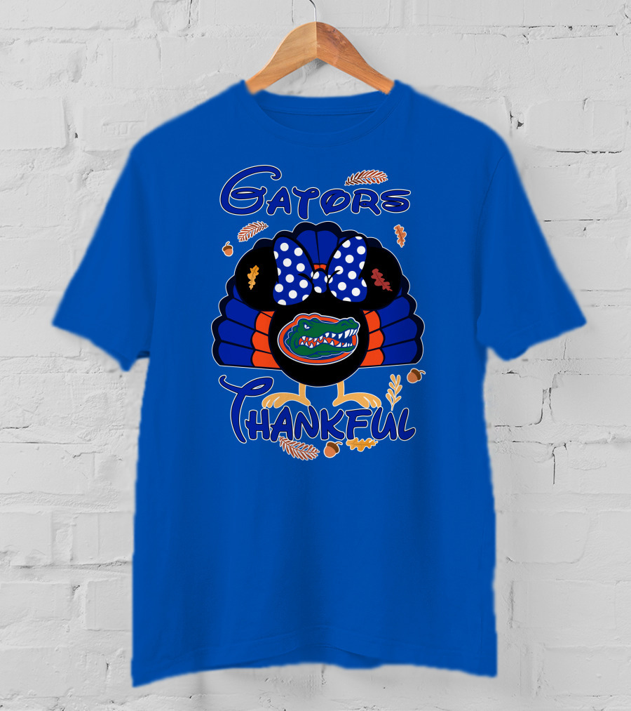 Gators Thankful Minnie Thanksgiving T-Shirt