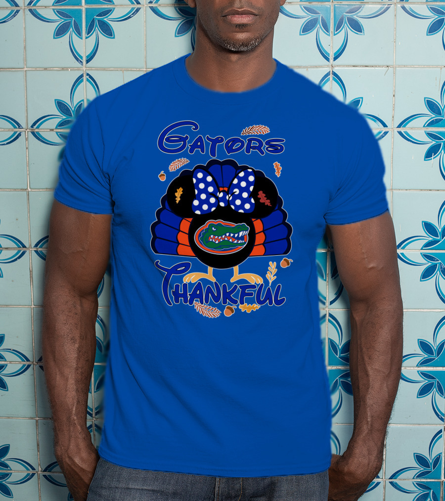 Gators Thankful Minnie Thanksgiving T-Shirt