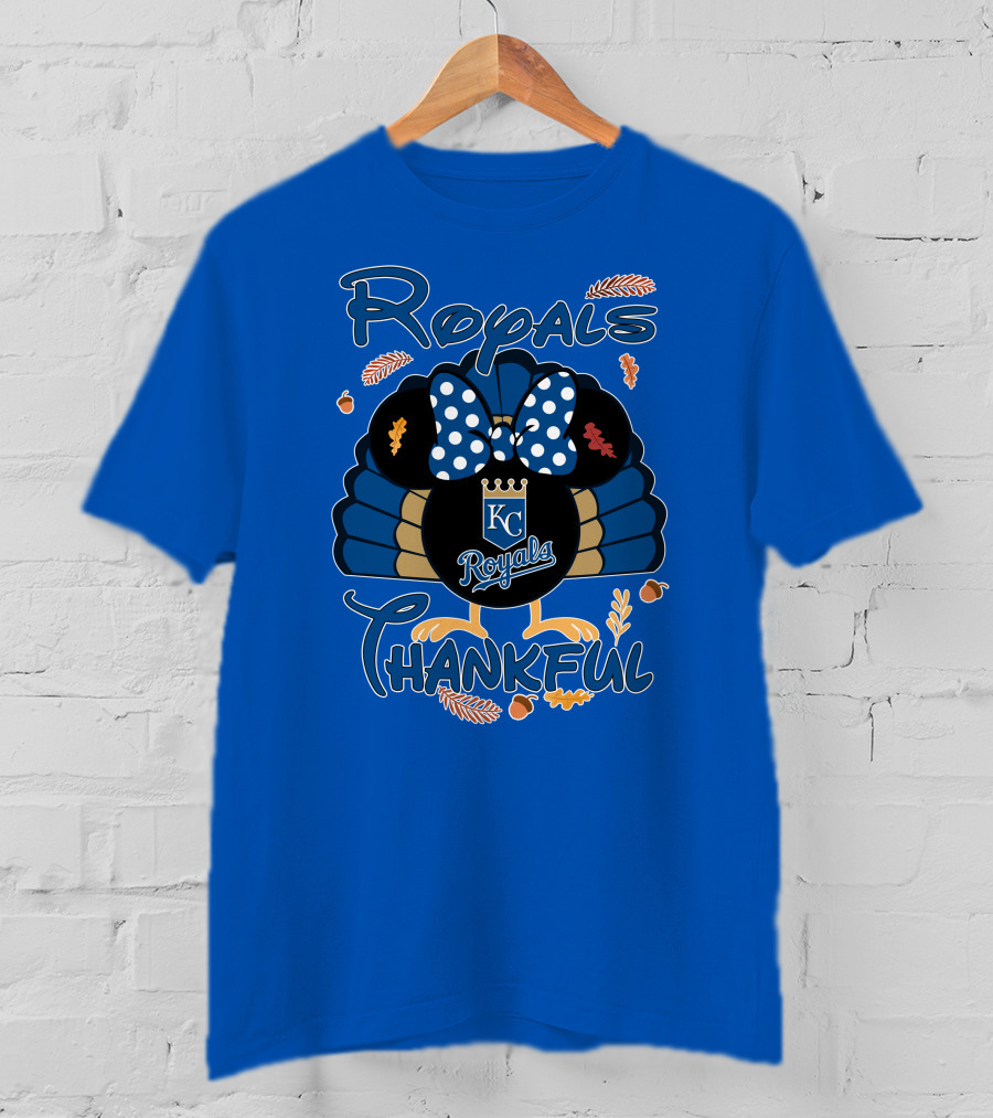 Royals KC Royals Thankful Thanksgiving T-Shirt