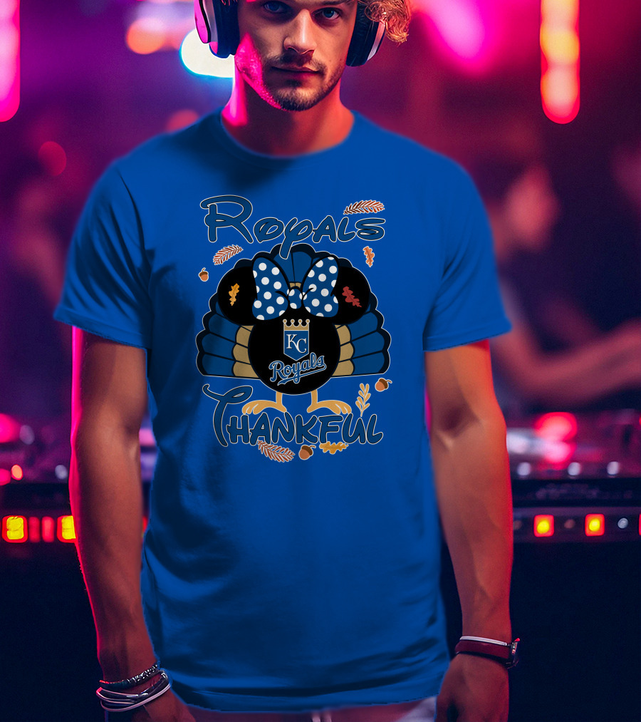 Royals KC Royals Thankful Thanksgiving T-Shirt