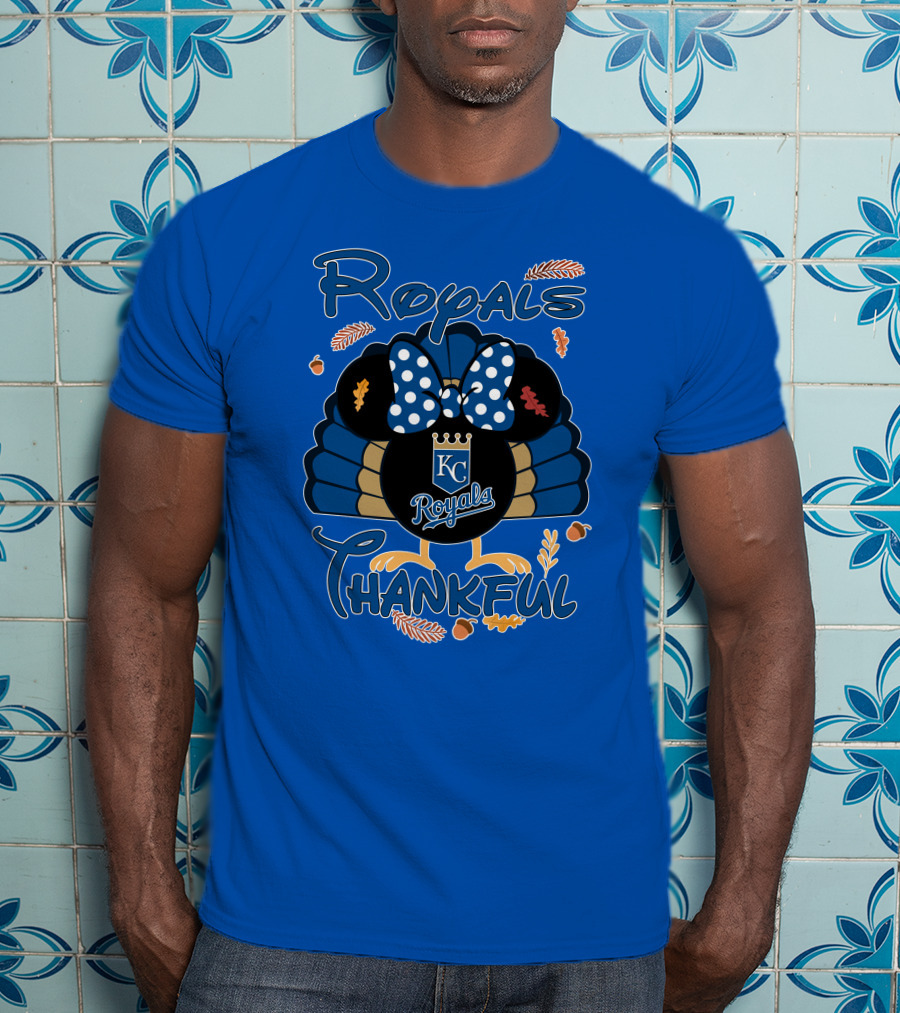 Royals KC Royals Thankful Thanksgiving T-Shirt