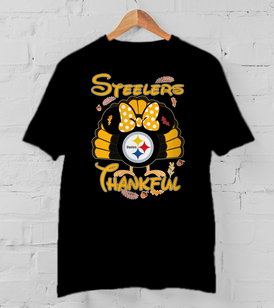 Steelers Thankful Thanksgiving Minnie T-Shirt