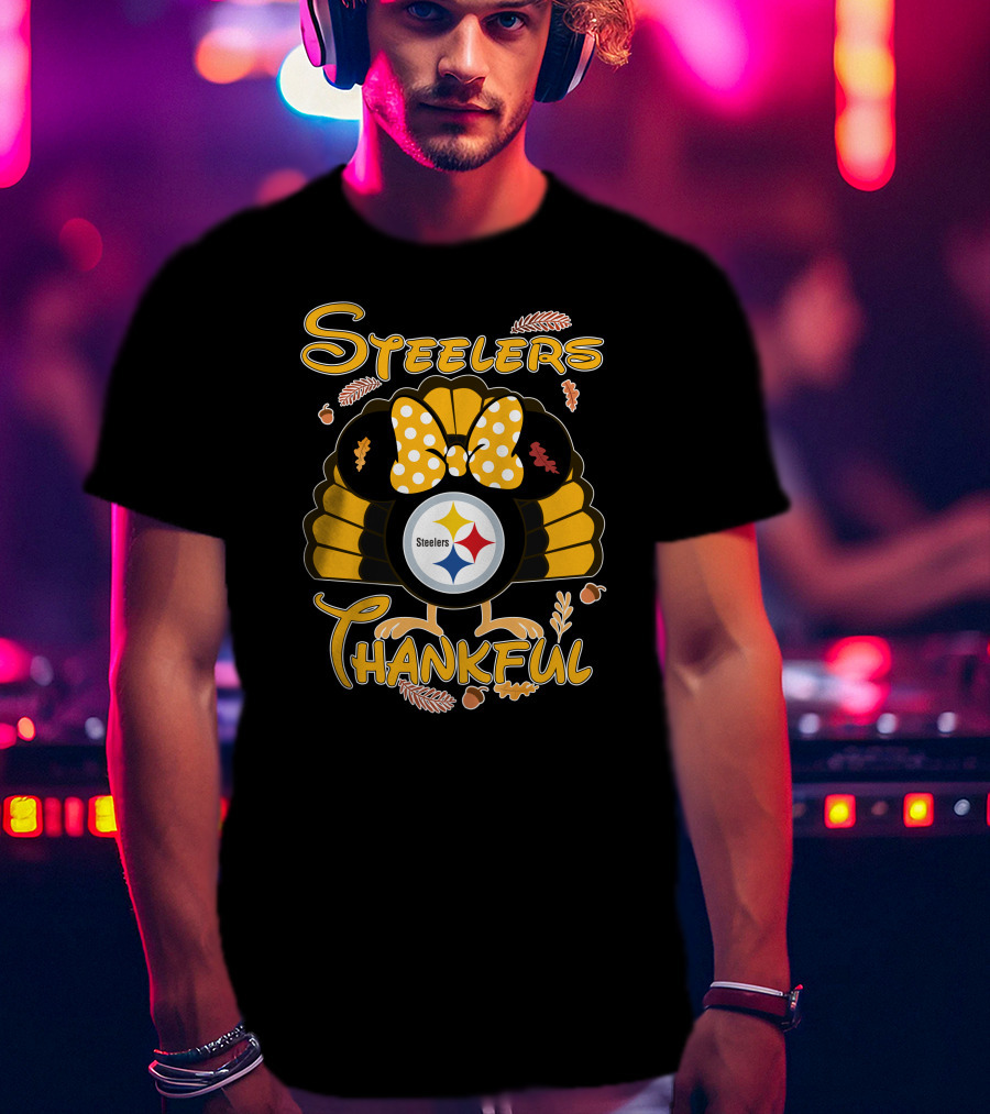 Steelers Thankful Thanksgiving Minnie T-Shirt