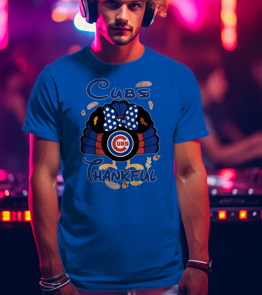 Cubs Thankful Minnie Thanksgiving T-Shirt