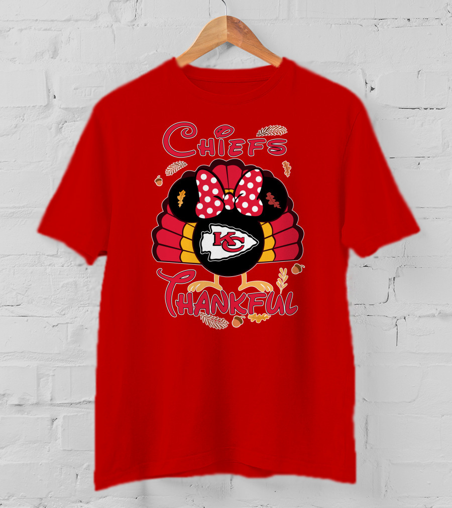 Chiefs Thankful Kansas City Minnie Thanksgiving T-Shirt