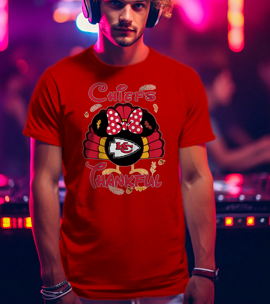 Chiefs Thankful Kansas City Minnie Thanksgiving T-Shirt