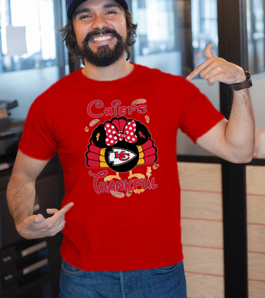 Chiefs Thankful Kansas City Minnie Thanksgiving T-Shirt