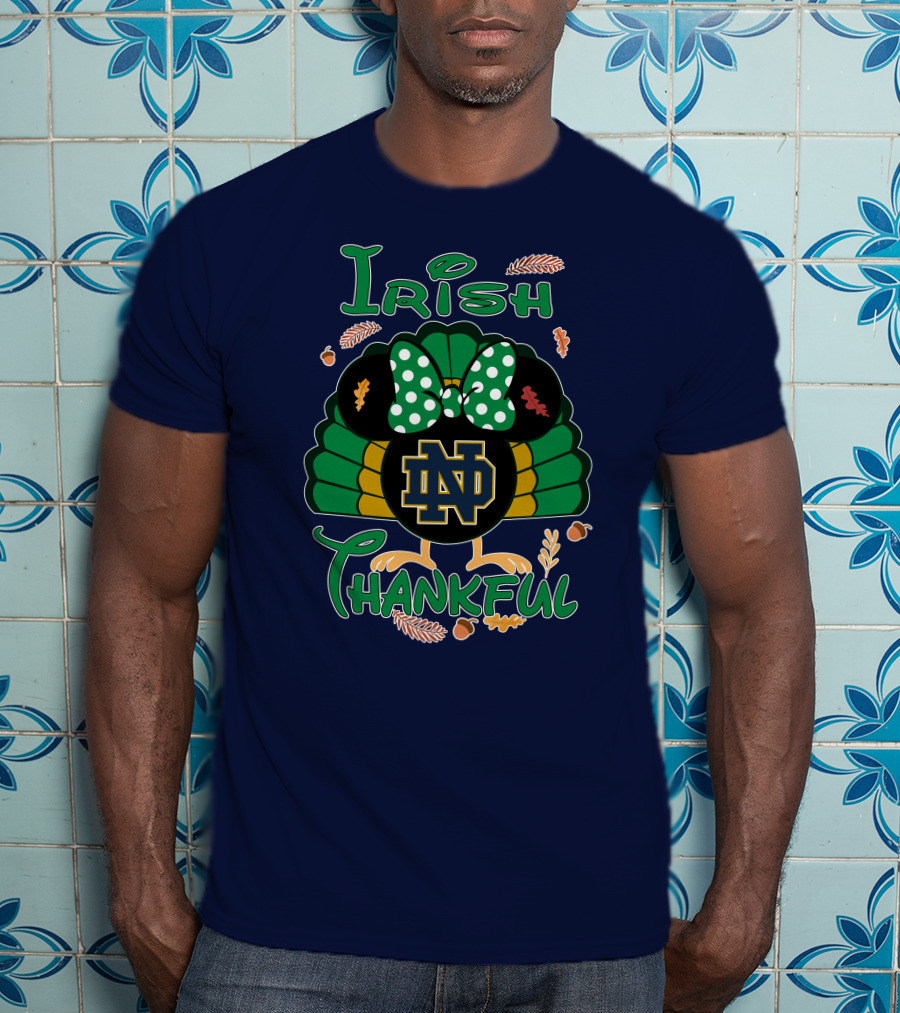 Irish Thankful ND Thanksgiving Minnie T-Shirt