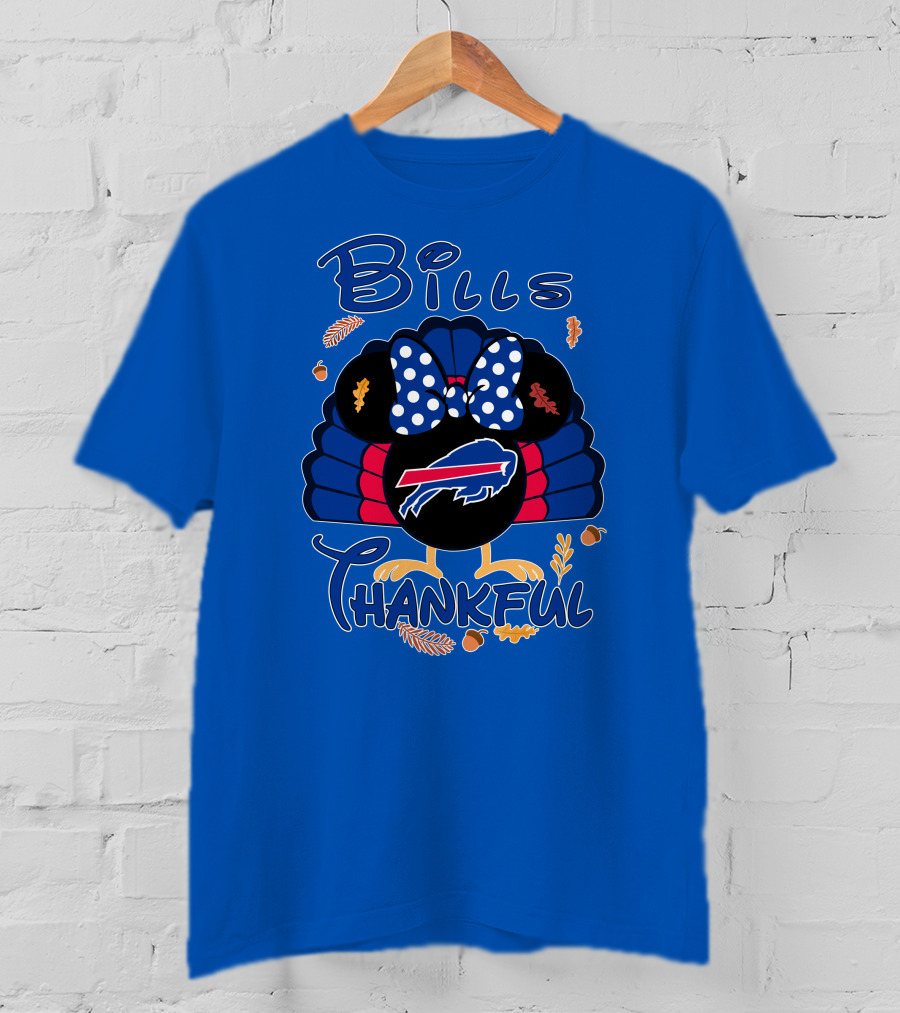 Bills Thankful Buffalo Bills Minnie Thanksgiving T-Shirt