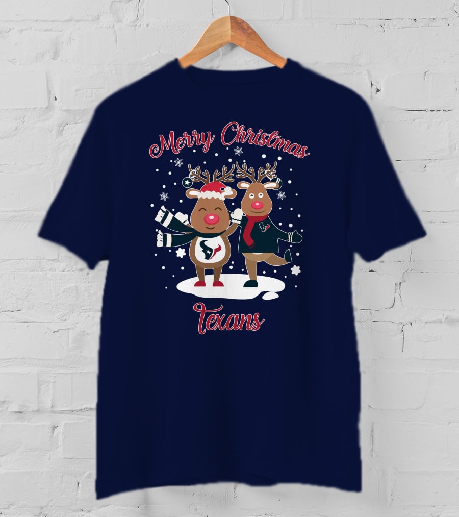 Merry Christmas Houston Texans Reindeer T-Shirt