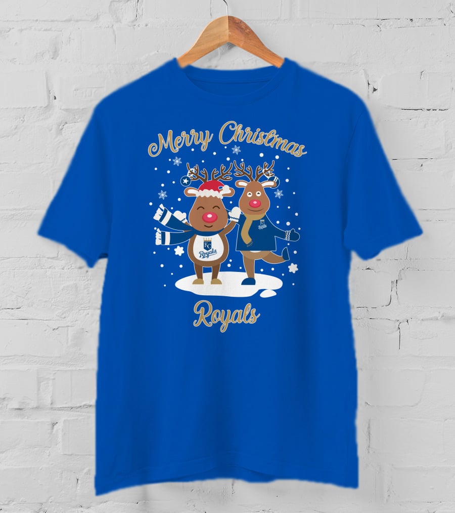 Merry Christmas Kansas City Royals Reindeer T-Shirt