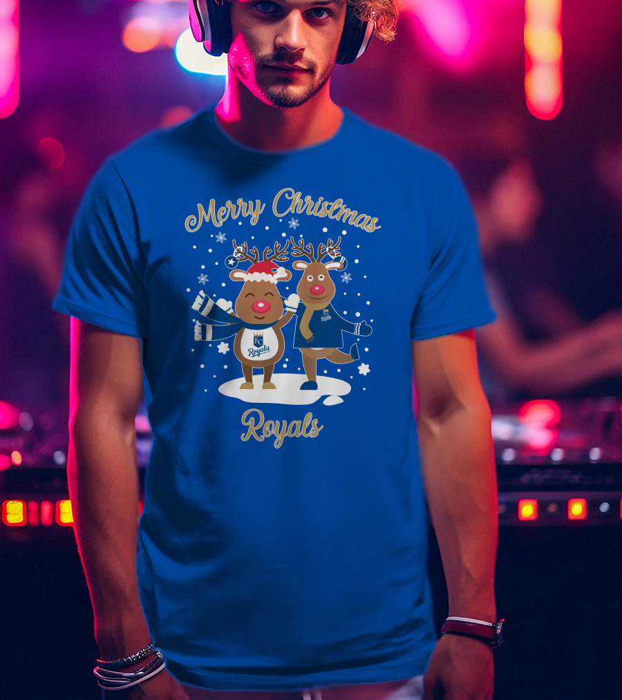Merry Christmas Kansas City Royals Reindeer T-Shirt