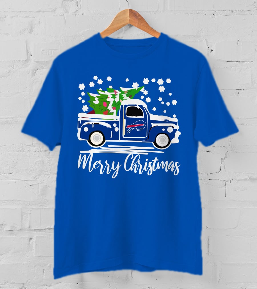 Buffalo Bills Vintage Truck Merry Christmas T-Shirt