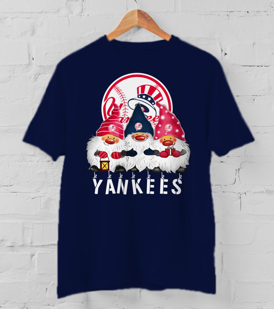 Yankees Merry Christmas Happy Holidays New York Yankees T-Shirt