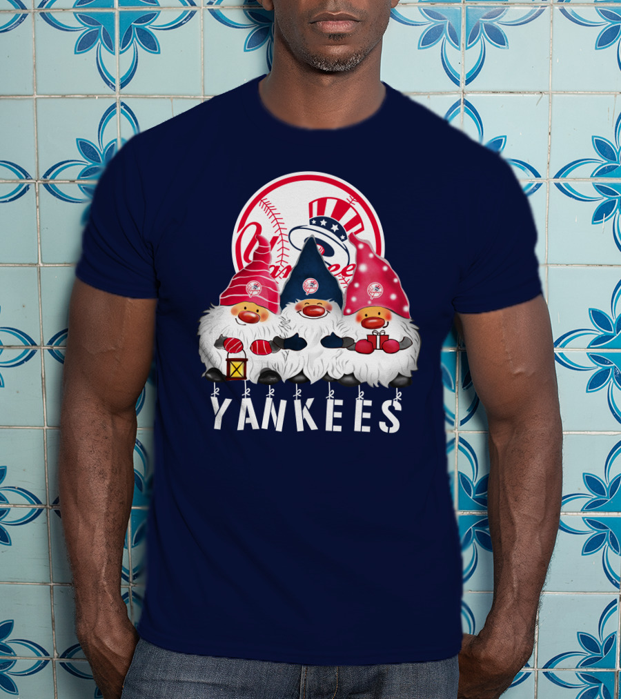 Yankees Merry Christmas Happy Holidays New York Yankees T-Shirt
