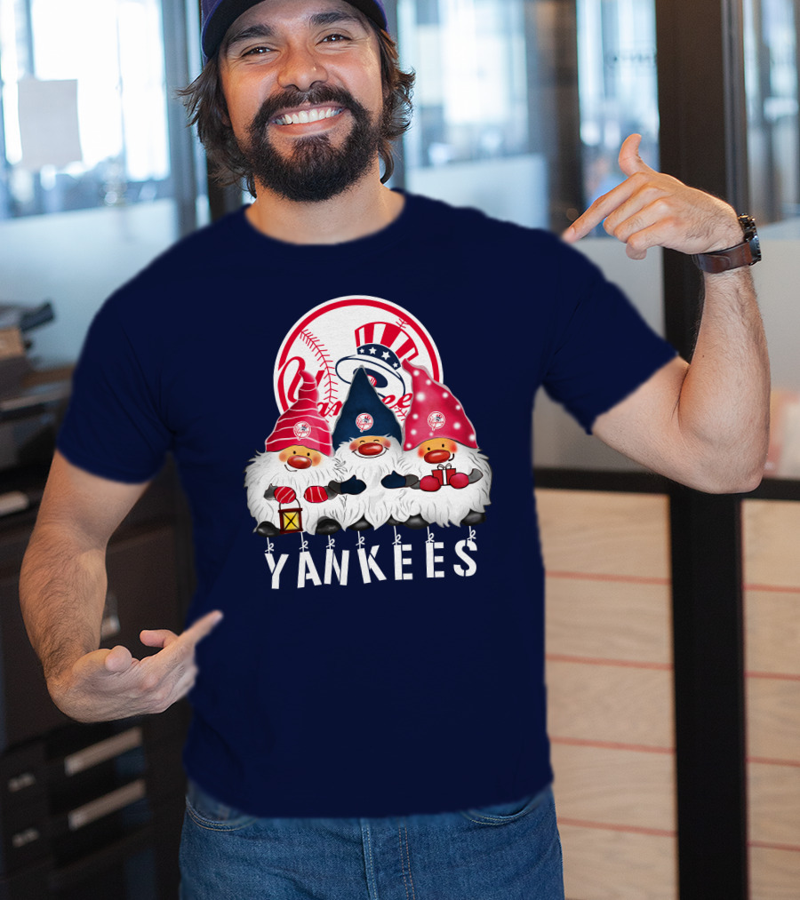 Yankees Merry Christmas Happy Holidays New York Yankees T-Shirt