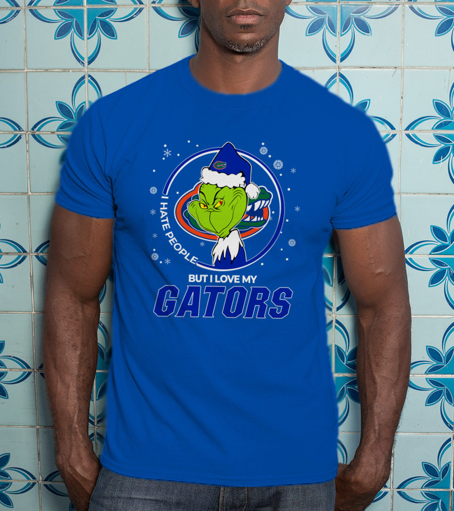 Grinch Santa I Hate People Love My Florida Gators T-Shirt