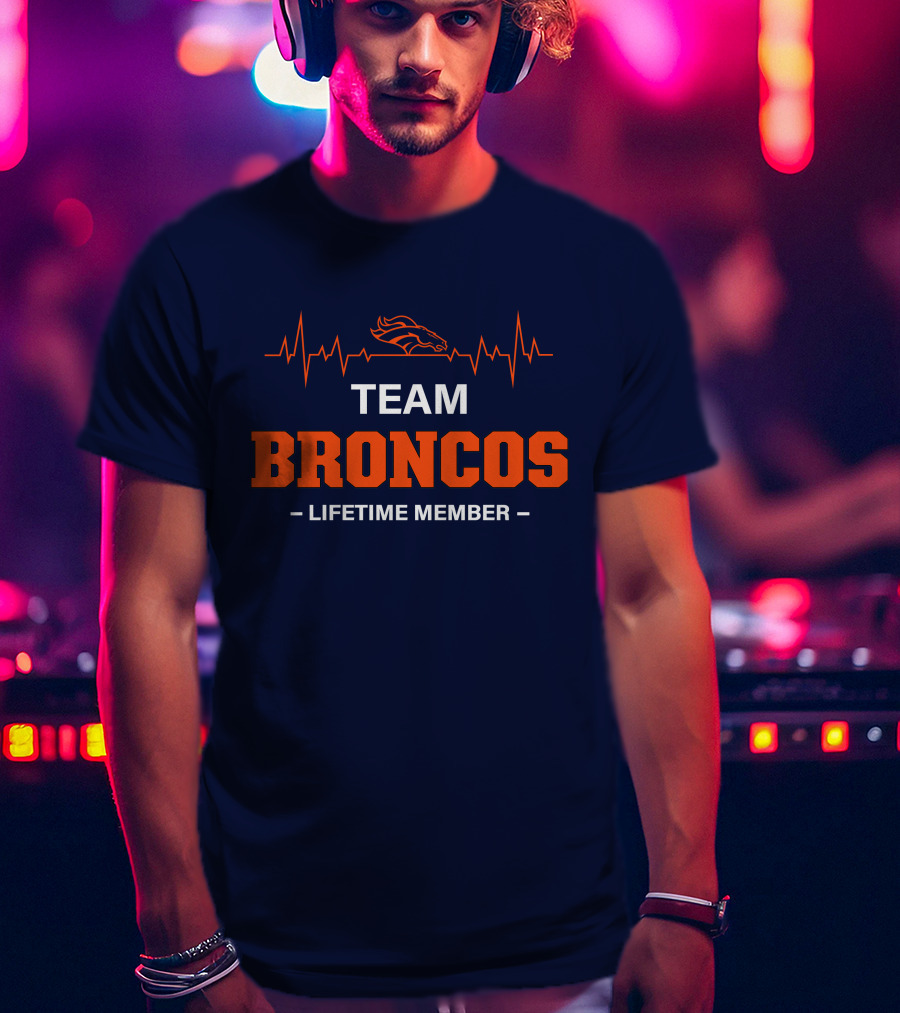 Team Broncos Lifetime Member T-Shirt