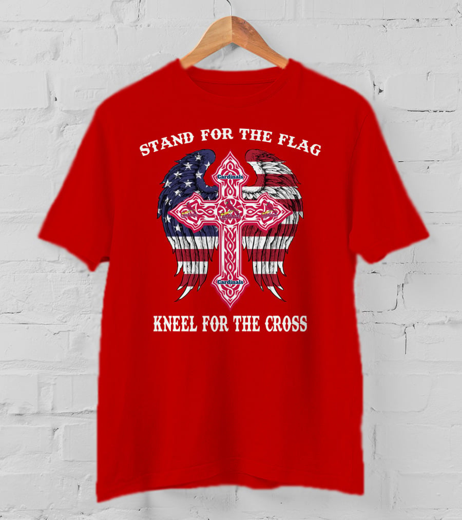 Stand For The Flag Kneel For The Cross St. Louis Cardinals T-Shirt