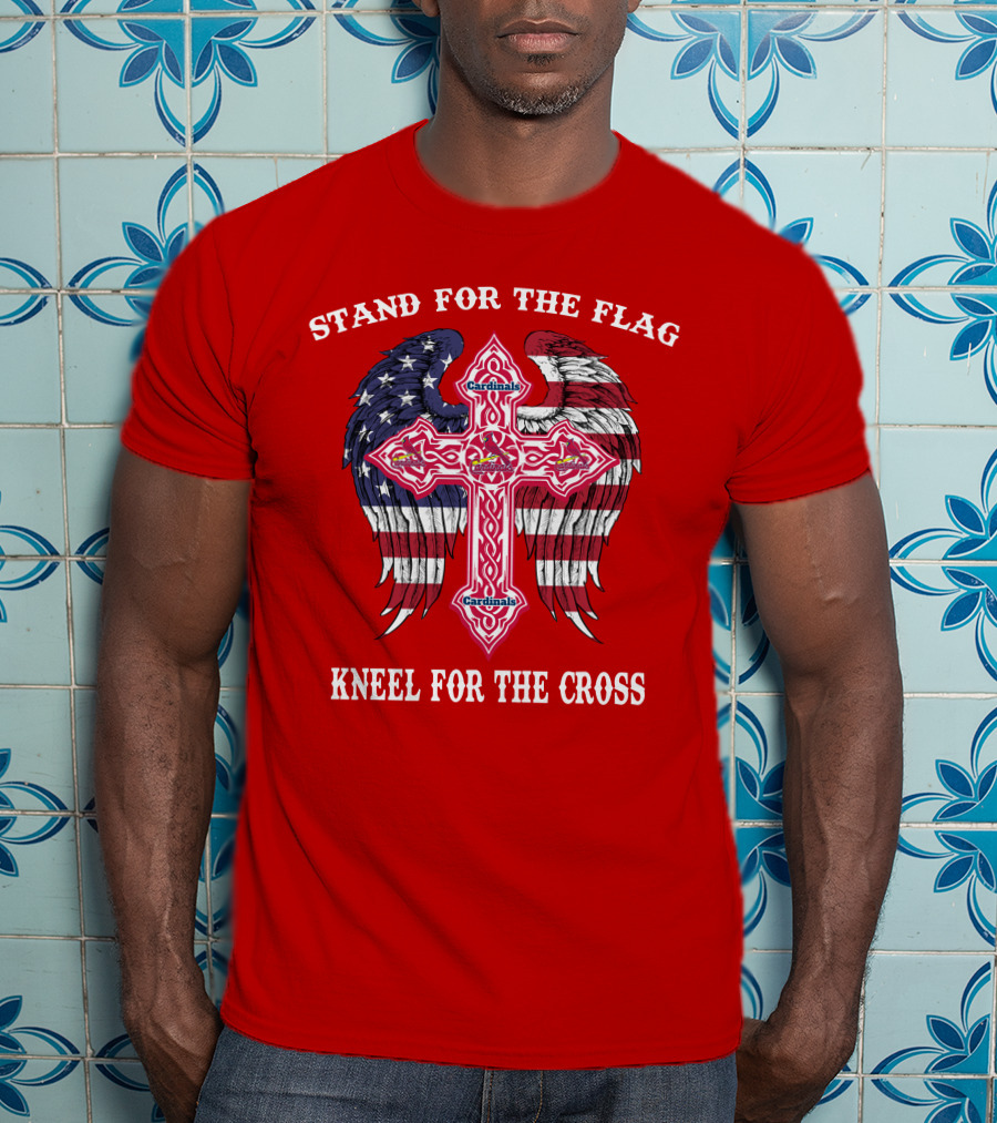 Stand For The Flag Kneel For The Cross St. Louis Cardinals T-Shirt