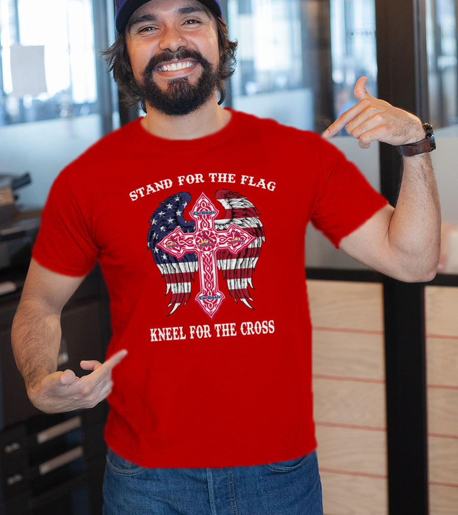 Stand For The Flag Kneel For The Cross St. Louis Cardinals T-Shirt