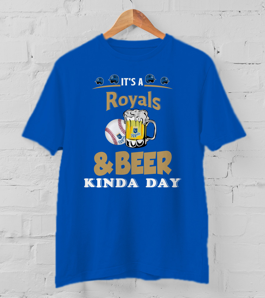 Kansas City Royals Baseball And Beer Kinda Day T-Shirt