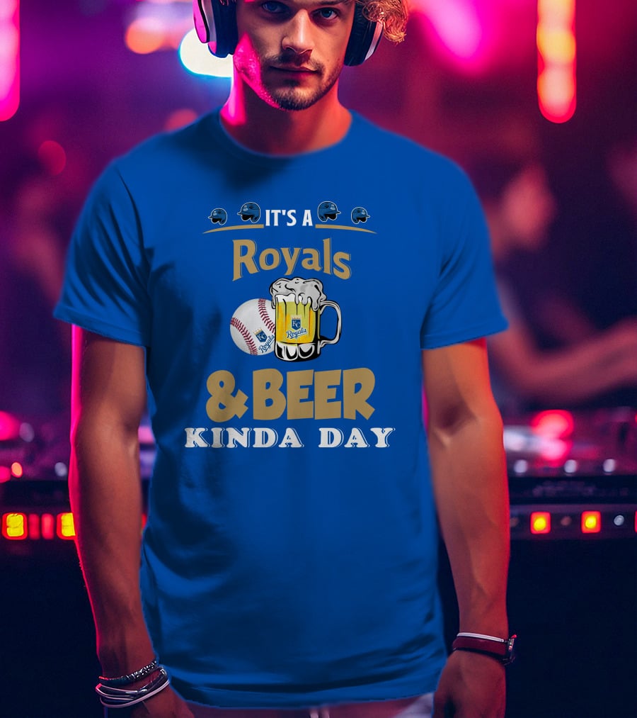 Kansas City Royals Baseball And Beer Kinda Day T-Shirt