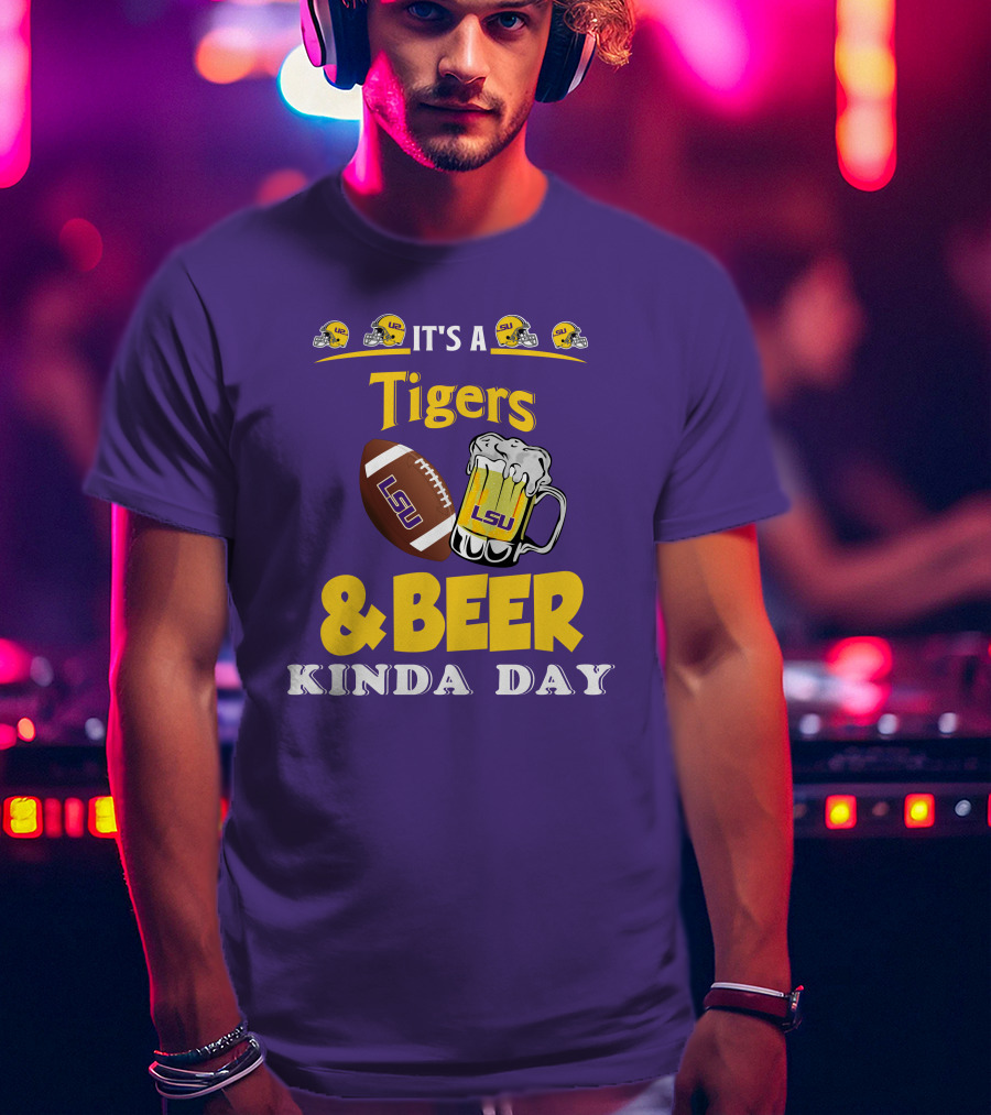 LSU Tigers Football And Beer Celebration Day T-Shirt