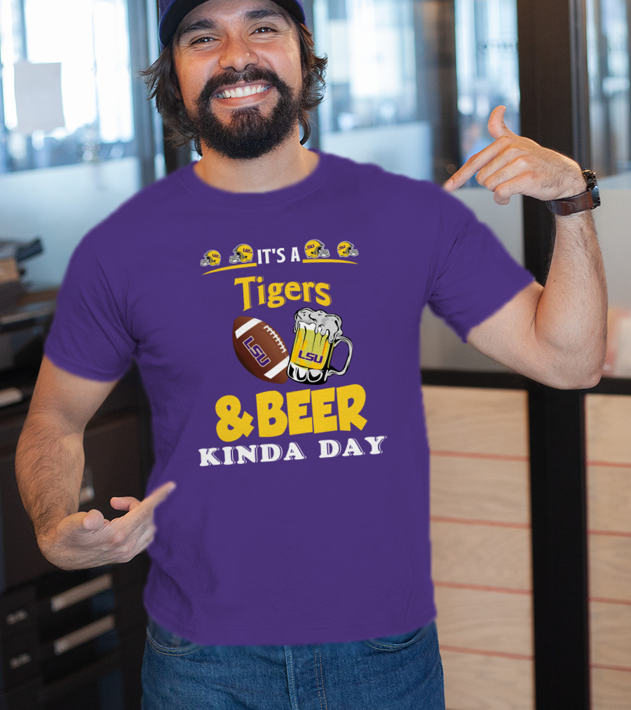 LSU Tigers Football And Beer Celebration Day T-Shirt