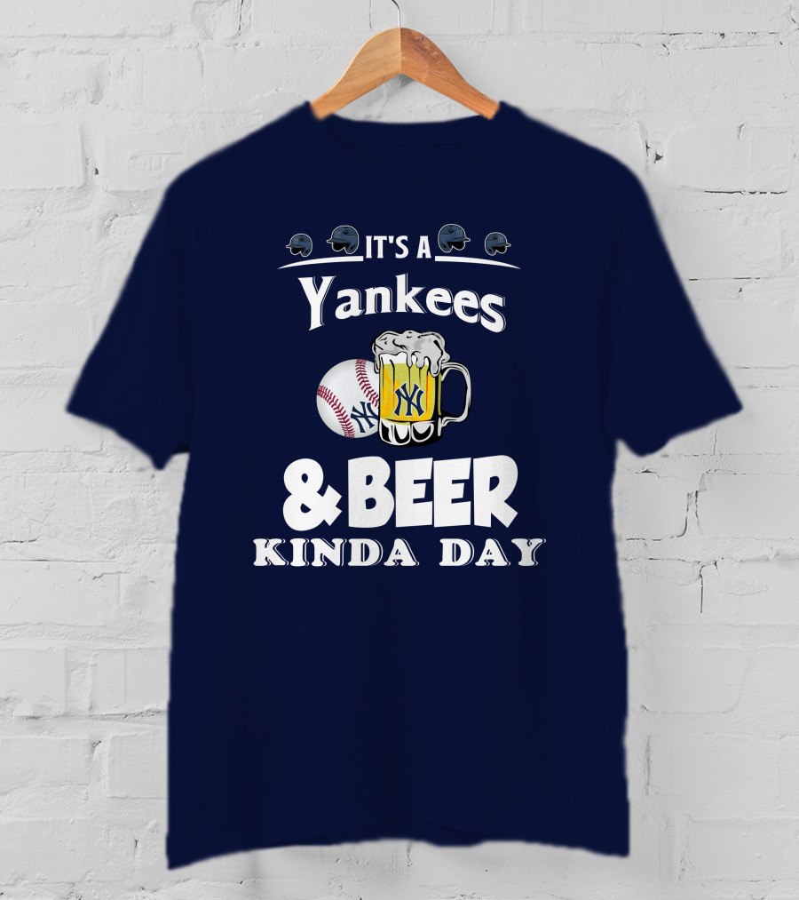 Yankees Baseball And Beer Fans Perfect Day T-Shirt