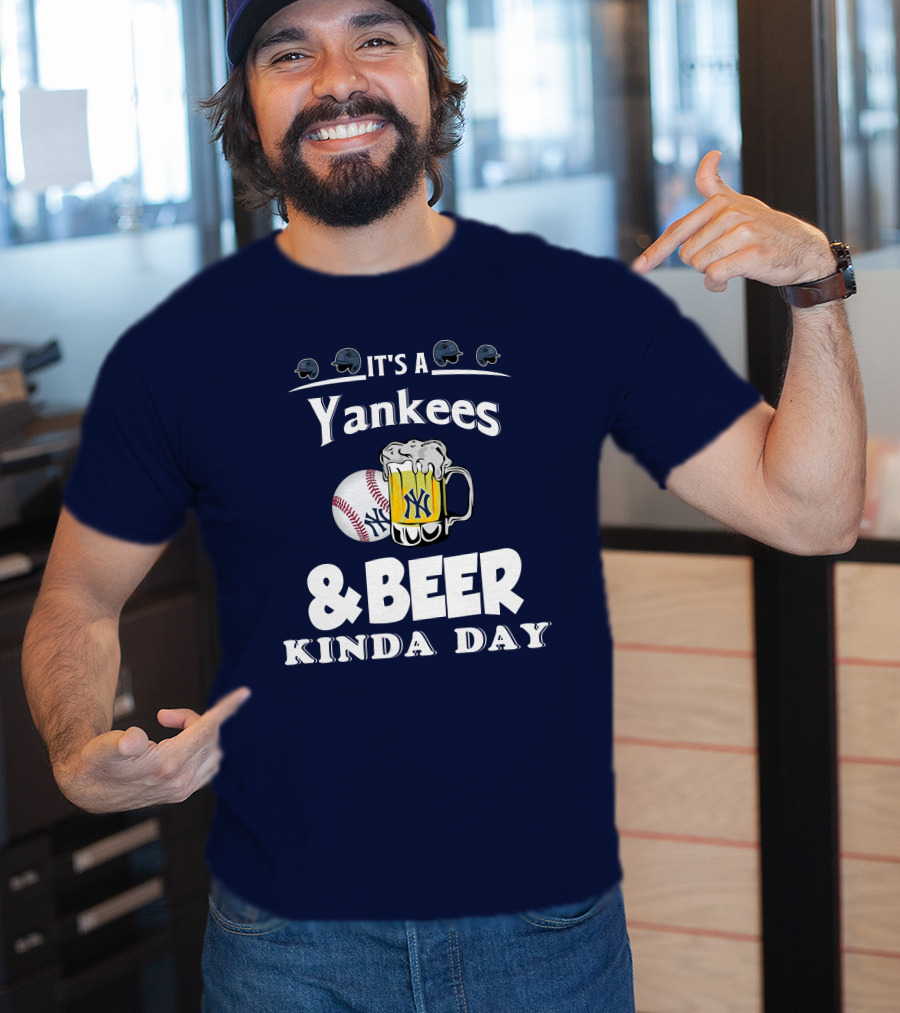 Yankees Baseball And Beer Fans Perfect Day T-Shirt