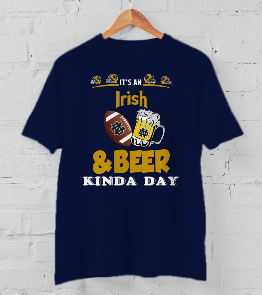 It's An Irish And Beer Kinda Day With Football Helmets And Mug T-Shirt