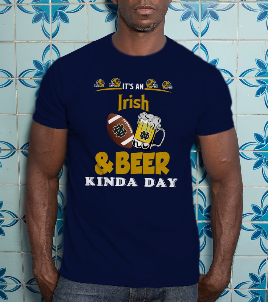 It's An Irish And Beer Kinda Day With Football Helmets And Mug T-Shirt