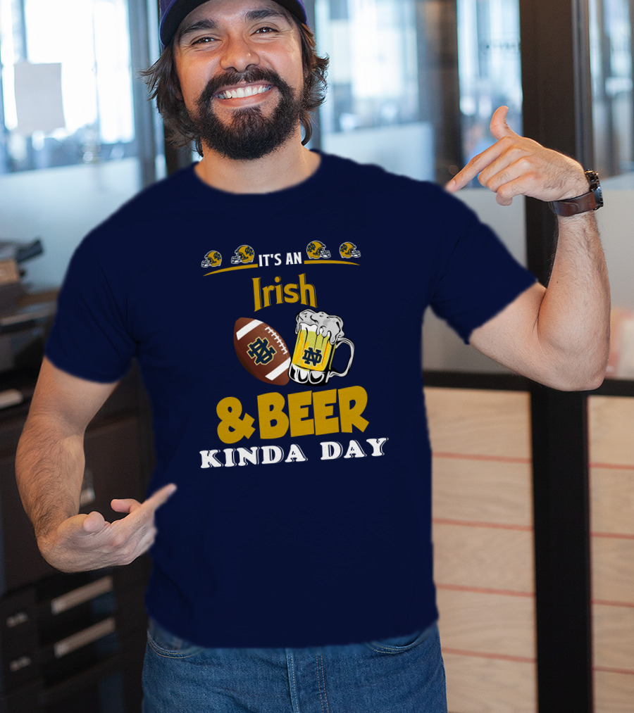 It's An Irish And Beer Kinda Day With Football Helmets And Mug T-Shirt