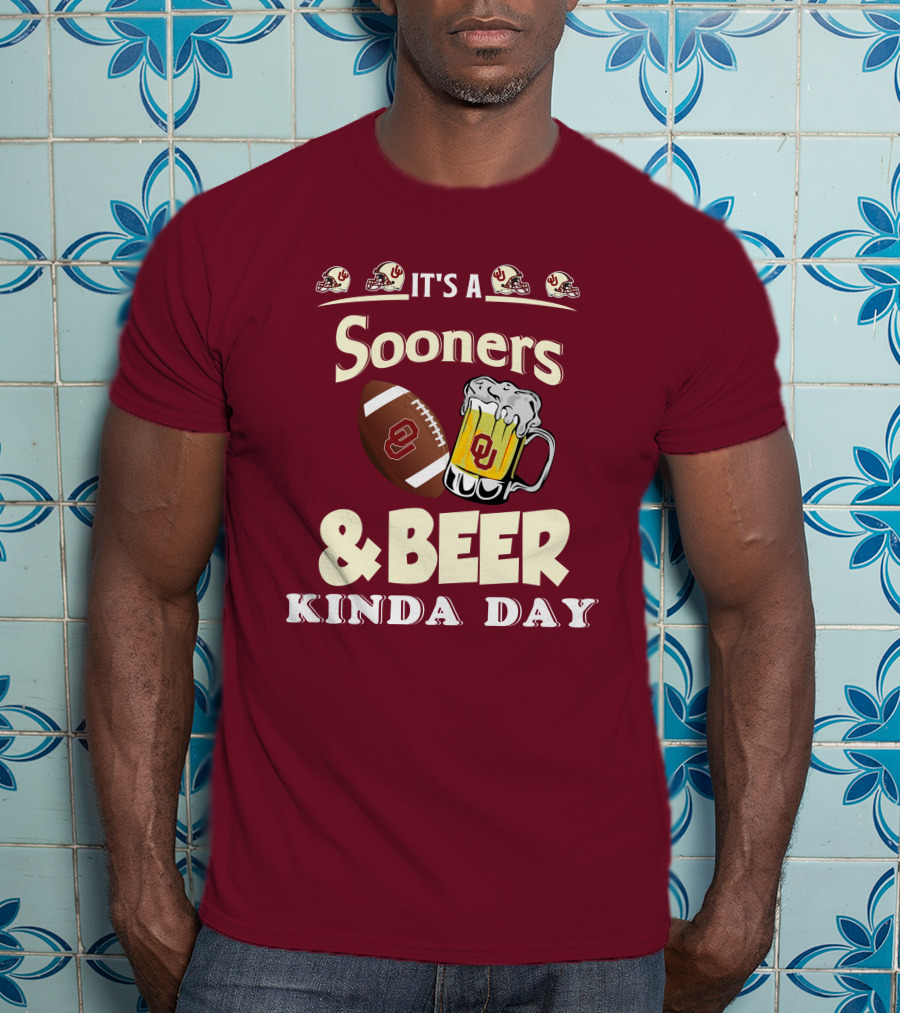 Oklahoma Sooners Football And Beer Kinda Day T-Shirt