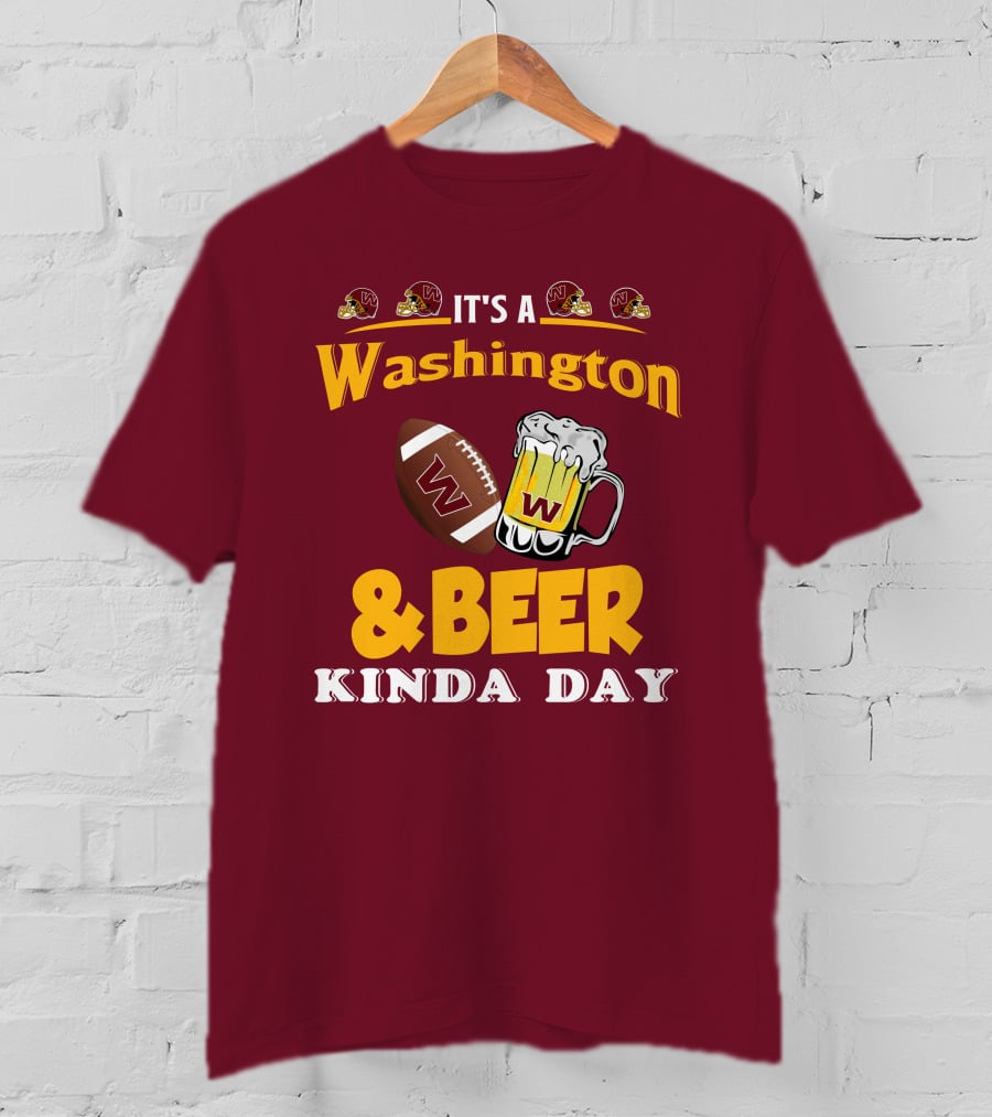 Washington Football And Beer Celebration Day T-Shirt