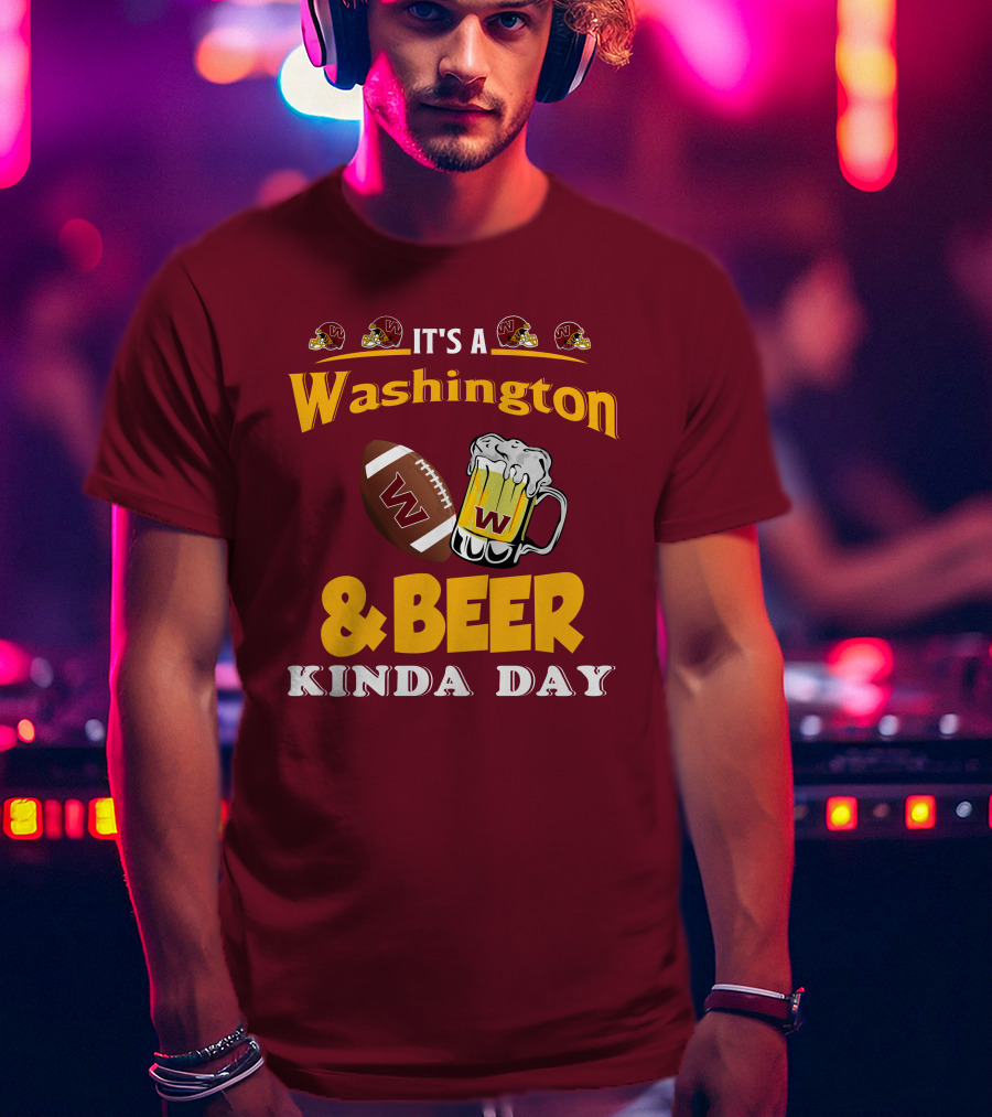 Washington Football And Beer Celebration Day T-Shirt