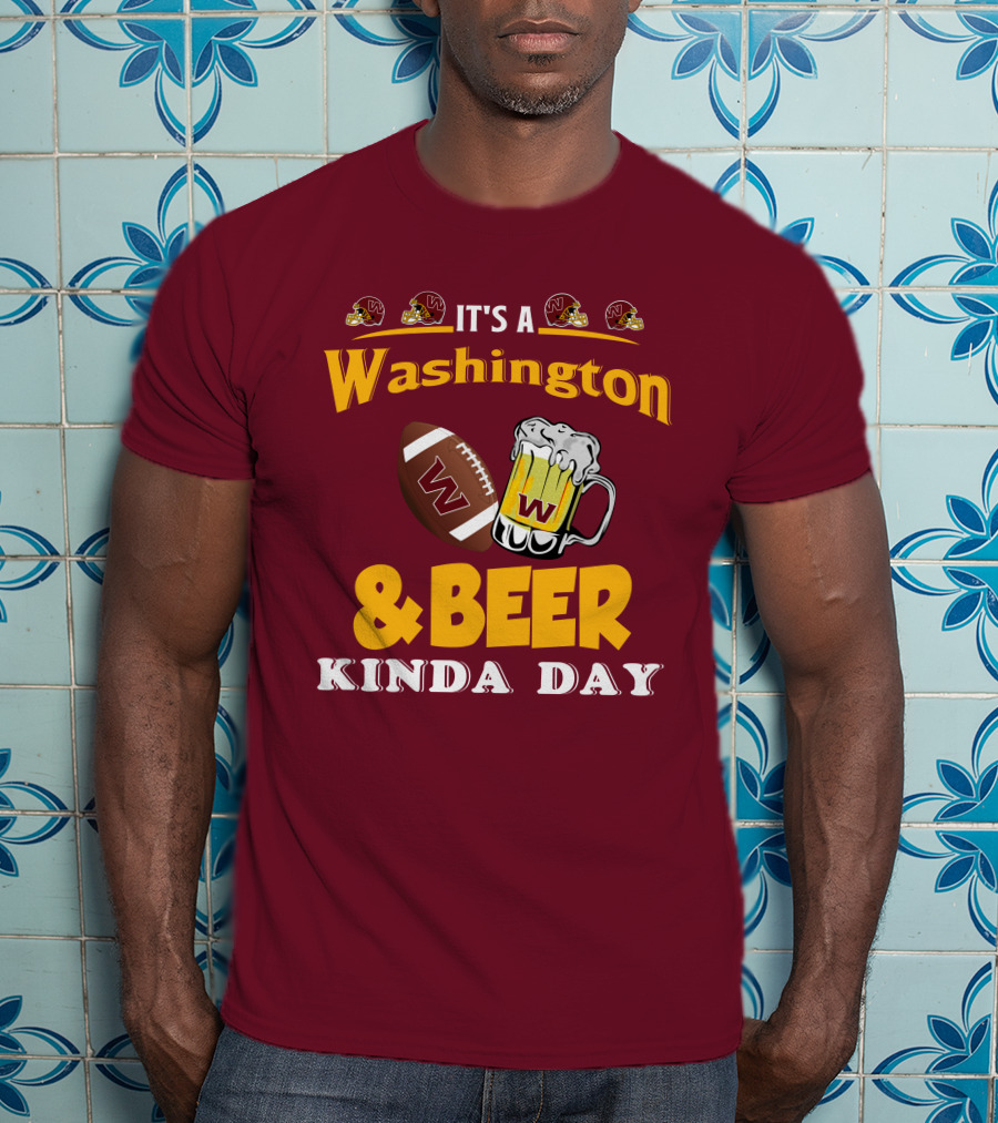 Washington Football And Beer Celebration Day T-Shirt