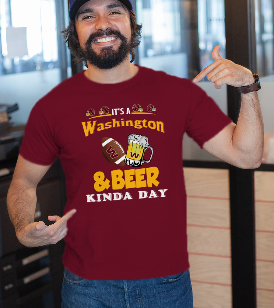 Washington Football And Beer Celebration Day T-Shirt