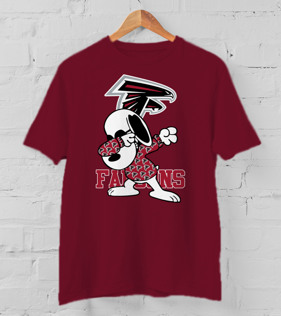 Atlanta Falcons Snoopy Dabbing T-Shirt