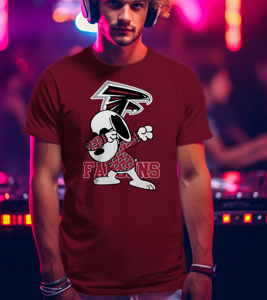 Atlanta Falcons Snoopy Dabbing T-Shirt