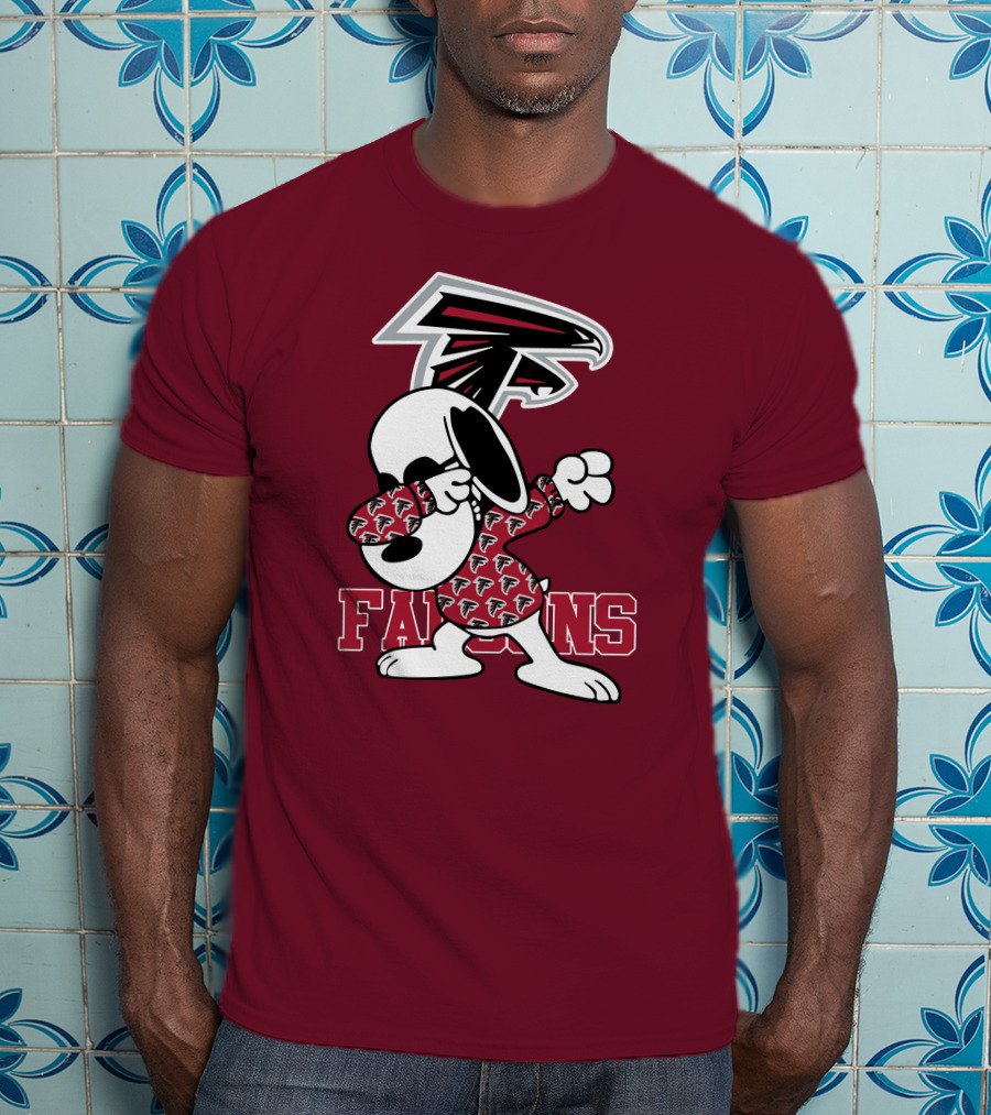 Atlanta Falcons Snoopy Dabbing T-Shirt