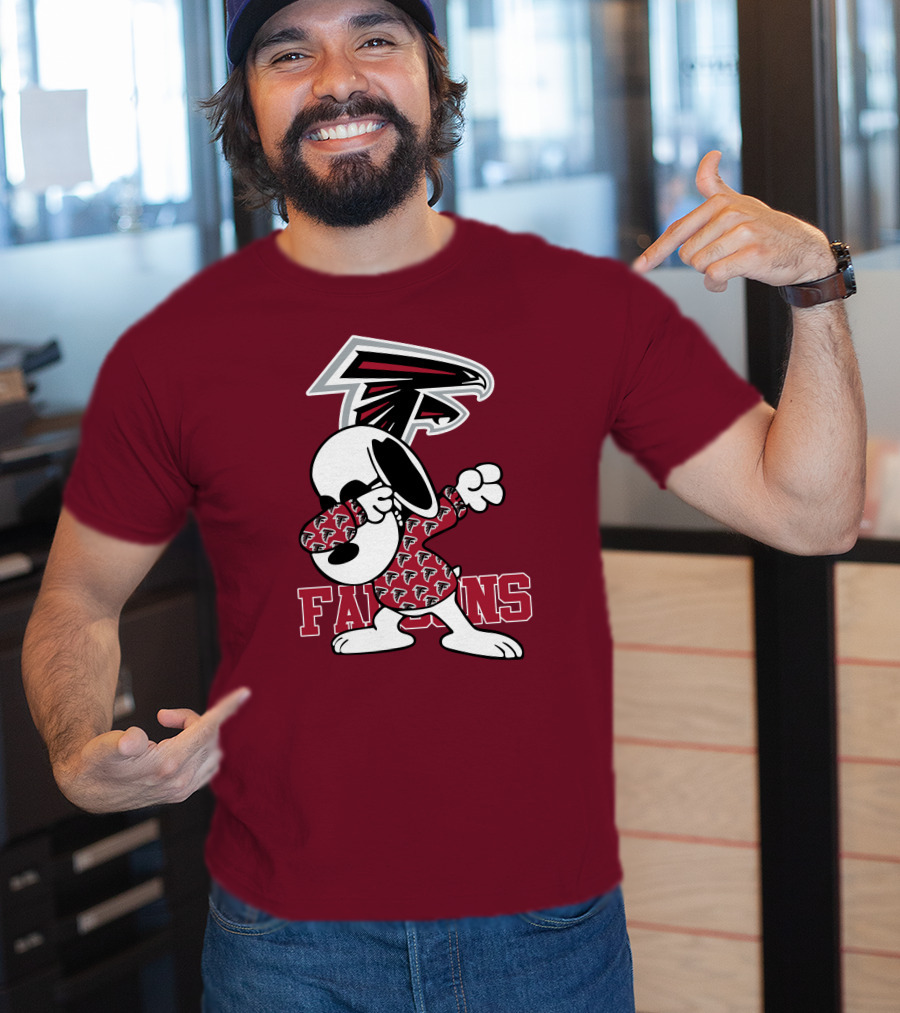 Atlanta Falcons Snoopy Dabbing T-Shirt