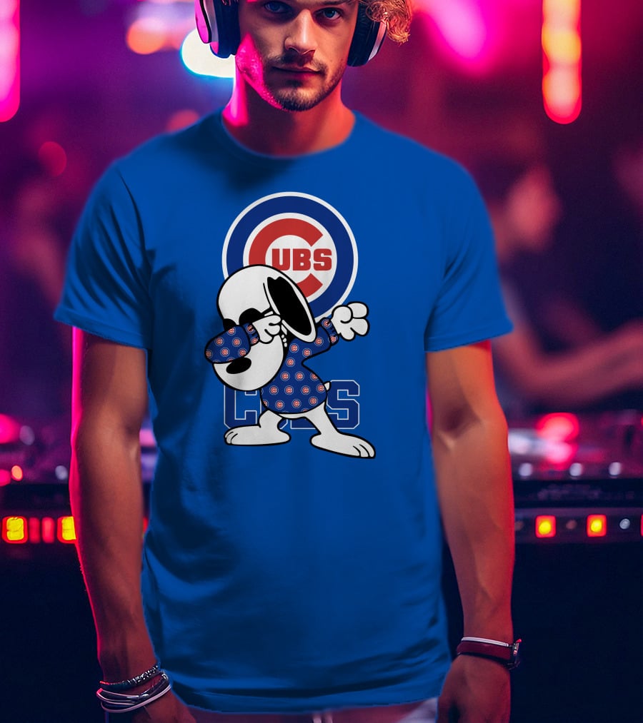 Chicago Cubs Snoopy Dabbing T-Shirt