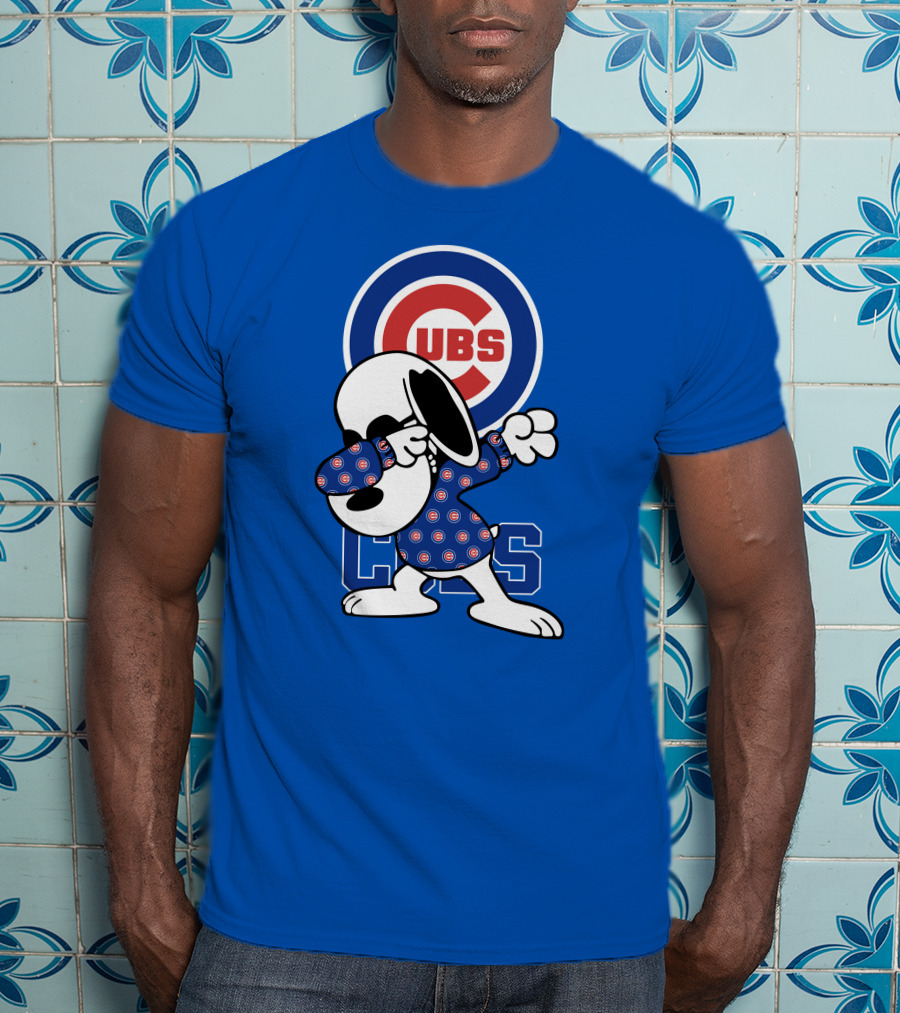 Chicago Cubs Snoopy Dabbing T-Shirt