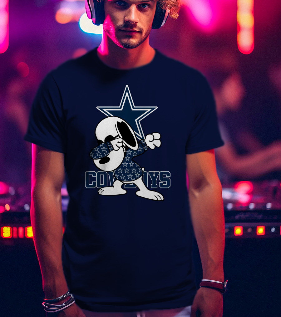 Dallas Cowboys Snoopy Dabbing Star T-Shirt